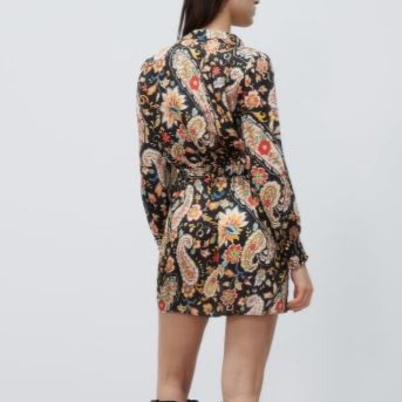 BRAND NEW ZARA COLLECTION PRINTED SHORT DRESS MULTICOLORED - Picture 5 of 7